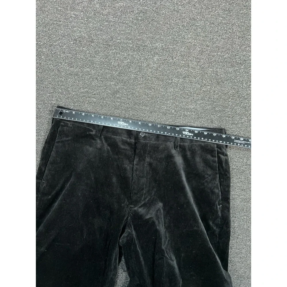 Polo Ralph Lauren Corduroy Pants‎ Men's 36x30 Black Cotton Stretch Dress Classic